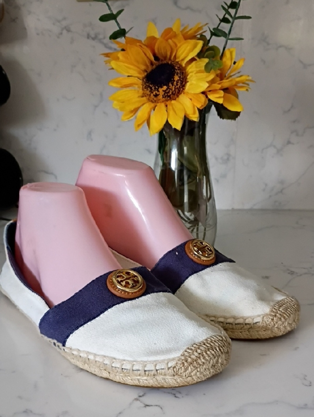 TORY BURCH CANVAS FLATS